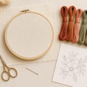 Mushroom Patch Embroidery Kit