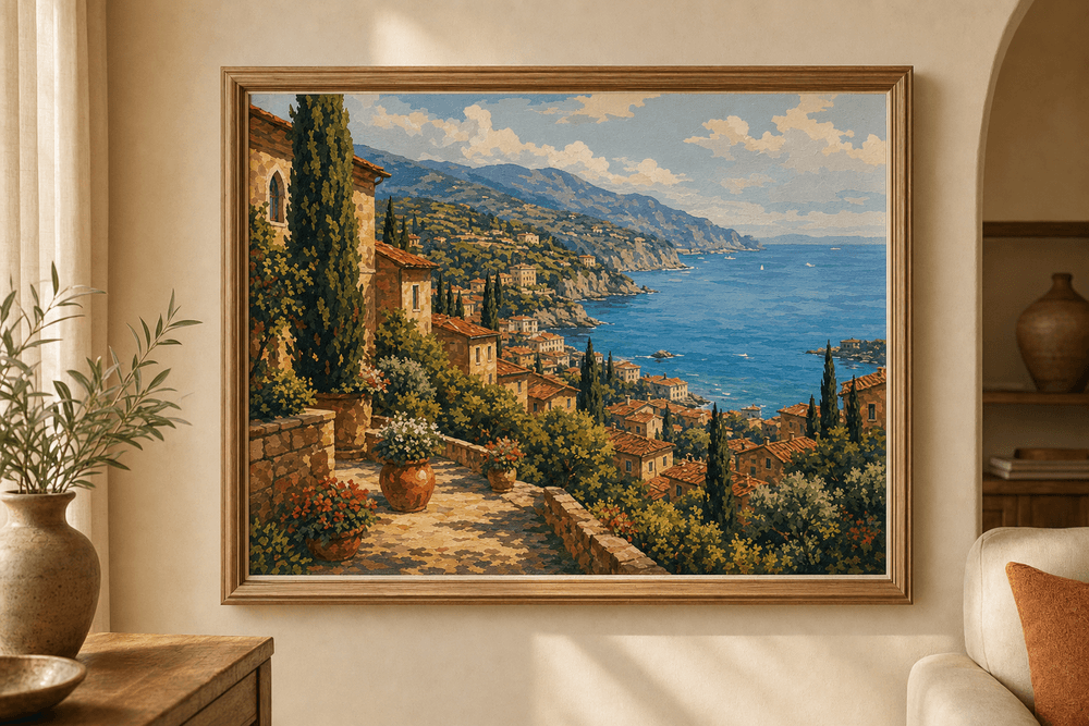 Tuscan landscape paint-by-number